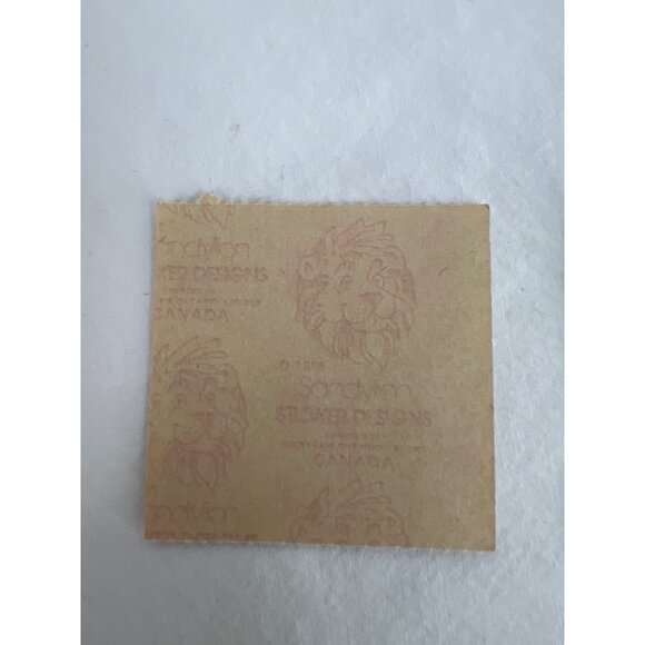 VTG 1986 Sandylion Fuzzy Sticker Designs Felt Dinosaur & Goose Stickers - Picture 6 of 6